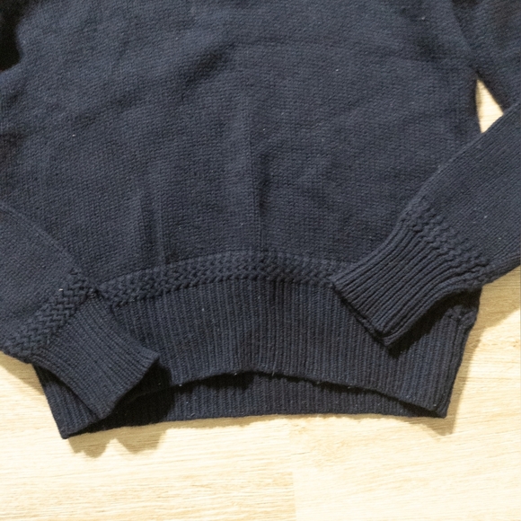 Polo By Ralph Lauren Men's Navy 100% Lambs Wool Sweater Size Small - Picture 2 of 8